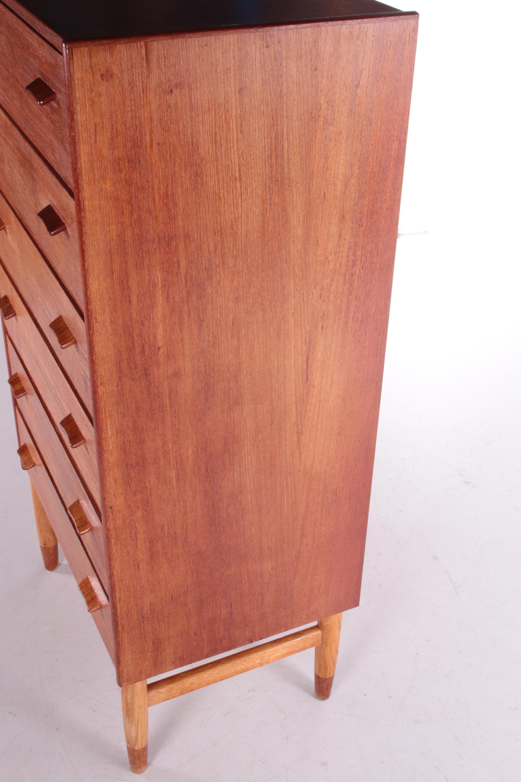 Teak Wooden Chest of Drawers from Poul Volther by Munch Mobler, 1960s 3