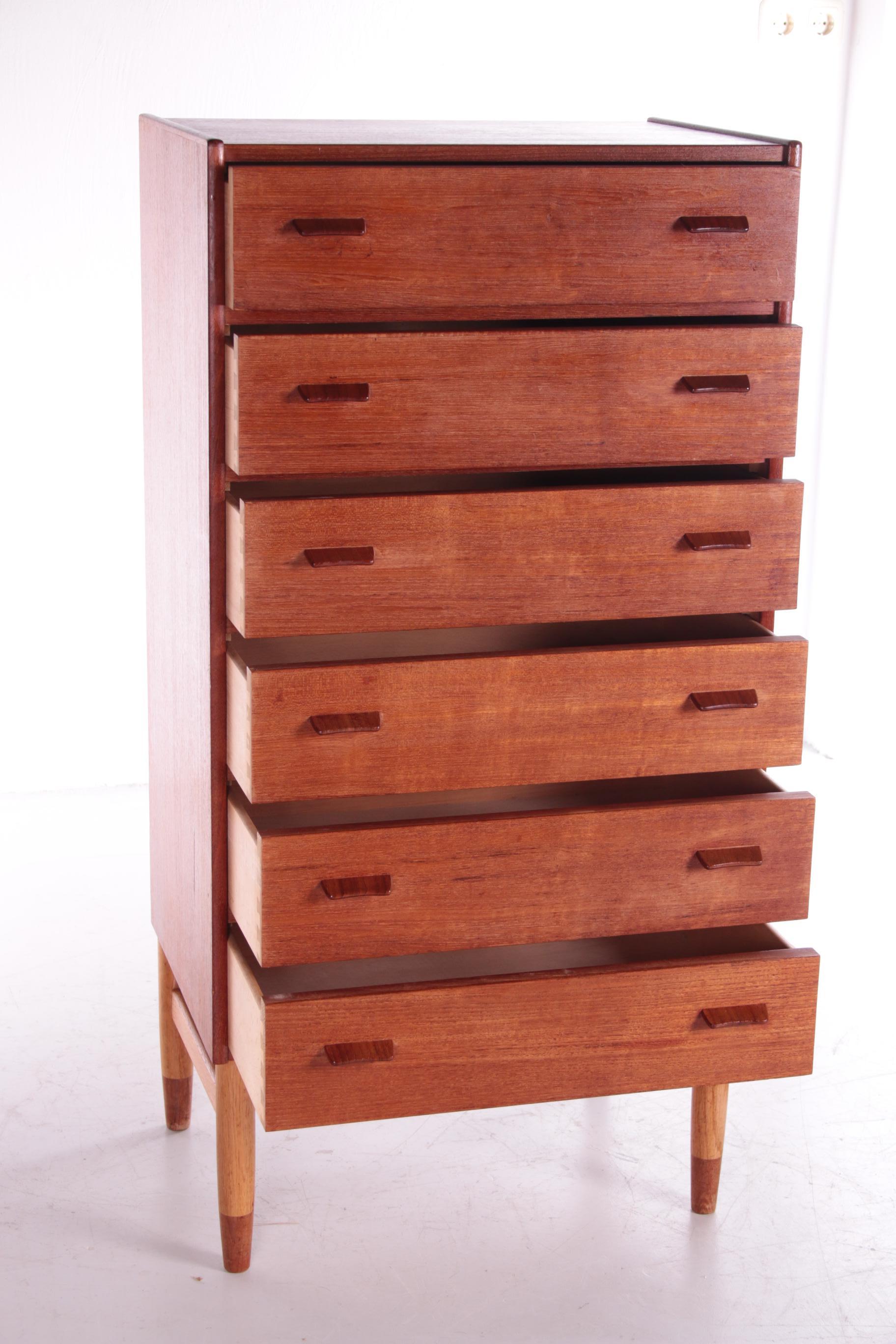 Danish Teak Wooden Chest of Drawers from Poul Volther by Munch Mobler, 1960s