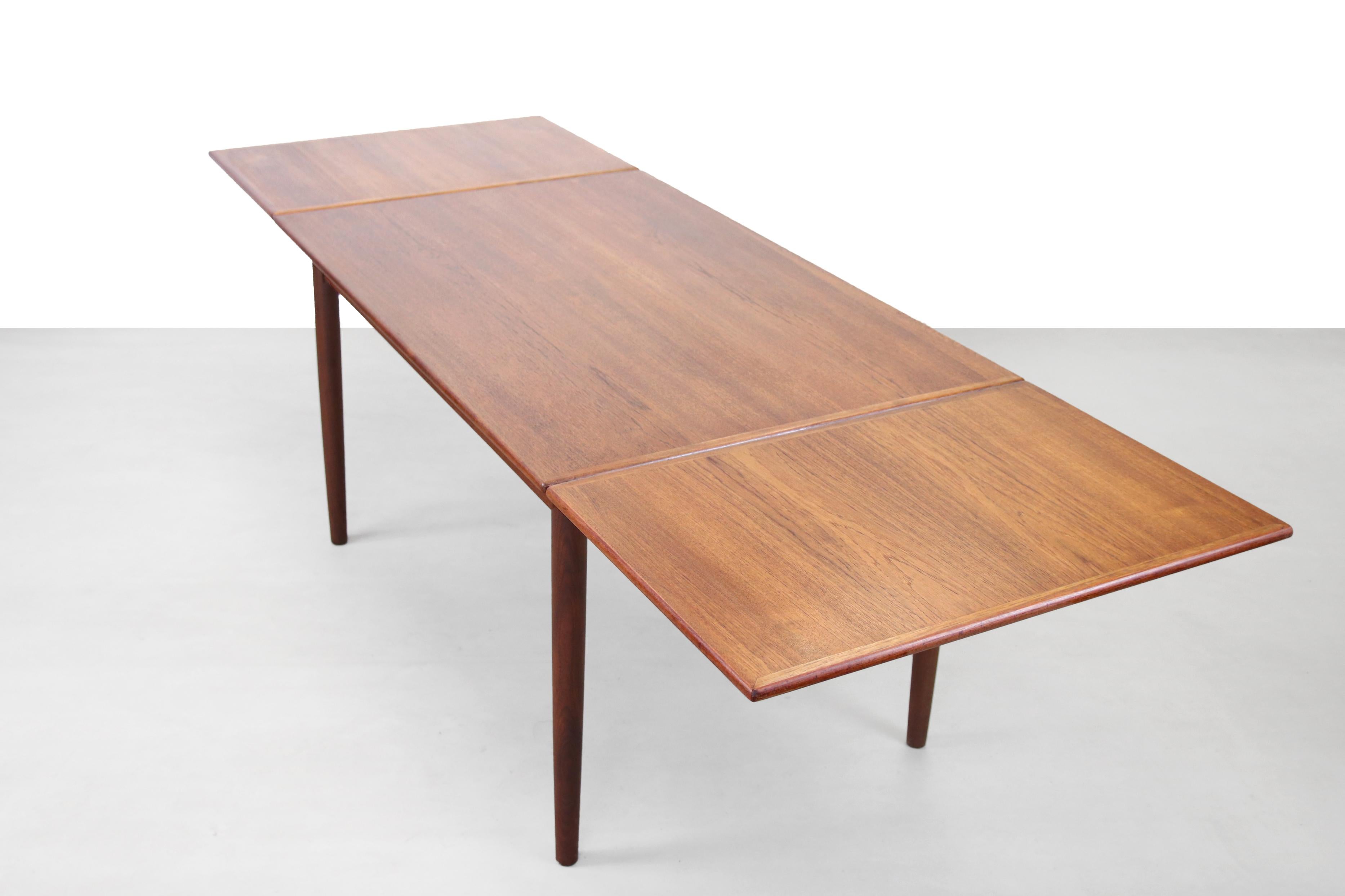 20th Century Teak Wooden Dining Table Danish Design