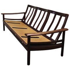 Teak Wooden Scandinavian Bench, 1960s