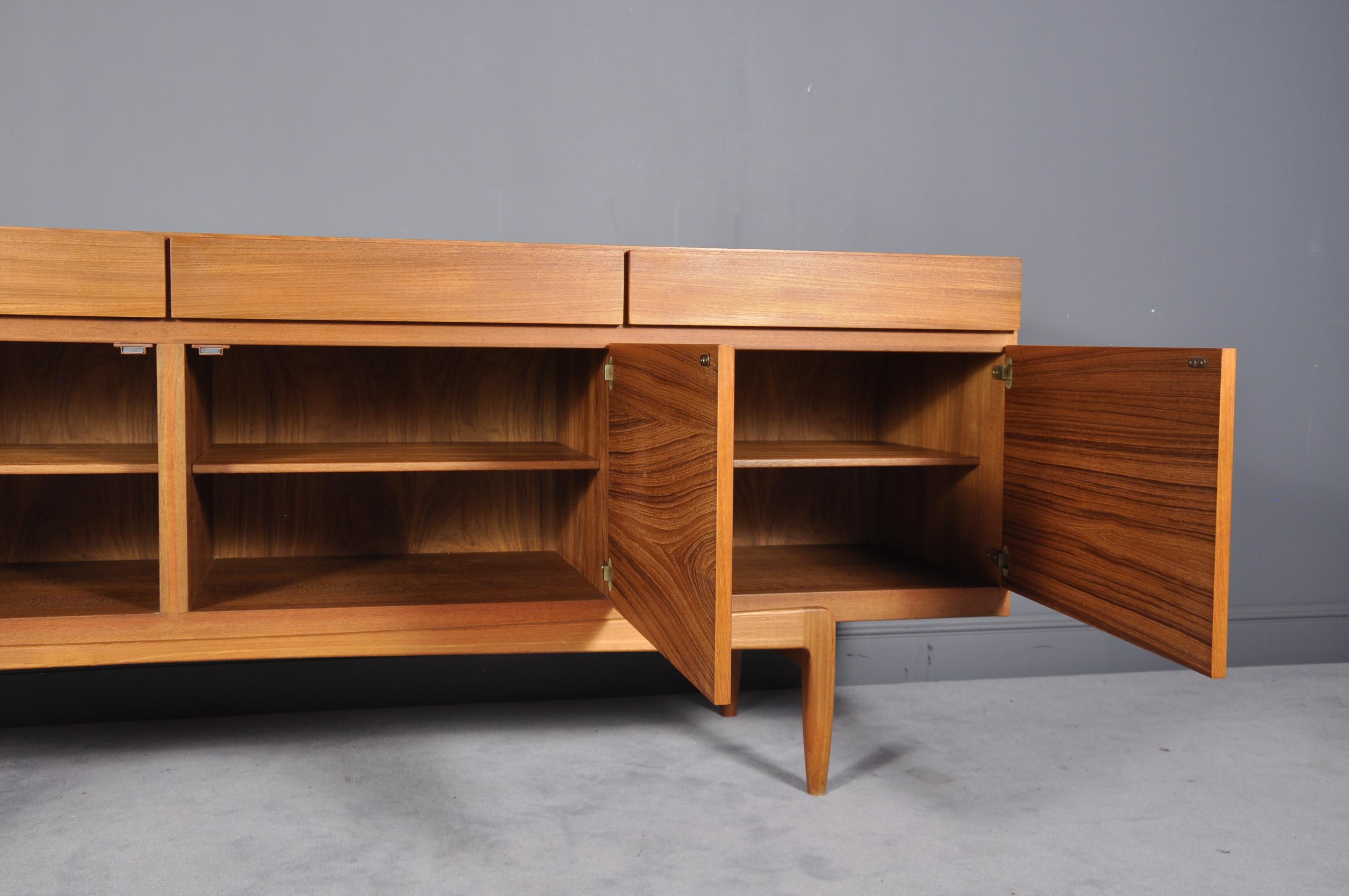 Teak Wooden Sideboard Model 66 by Ib Kofod-Larsen for Faarup Møbelfabrik, 1960s 4