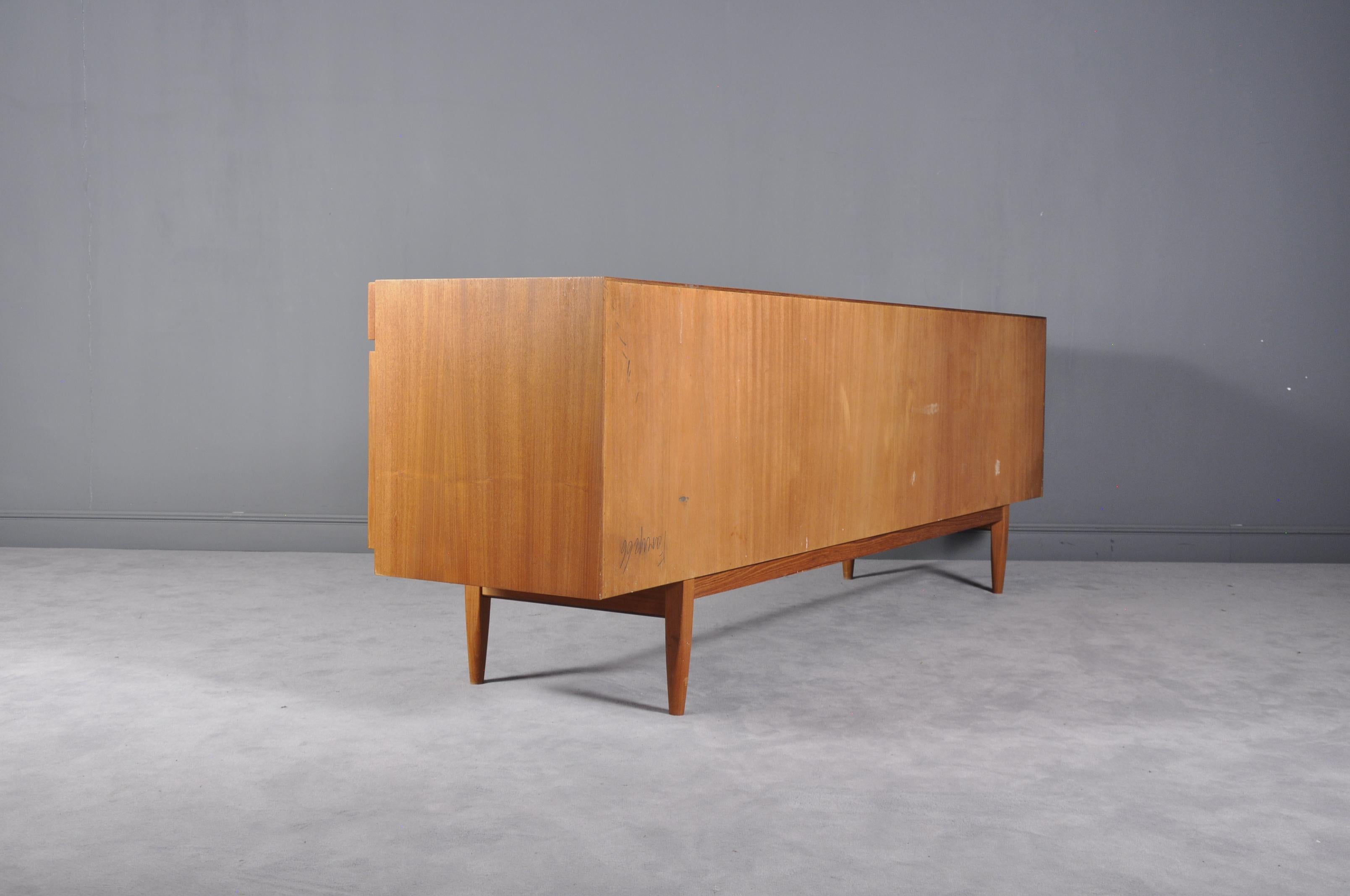 Teak Wooden Sideboard Model 66 by Ib Kofod-Larsen for Faarup Møbelfabrik, 1960s 8