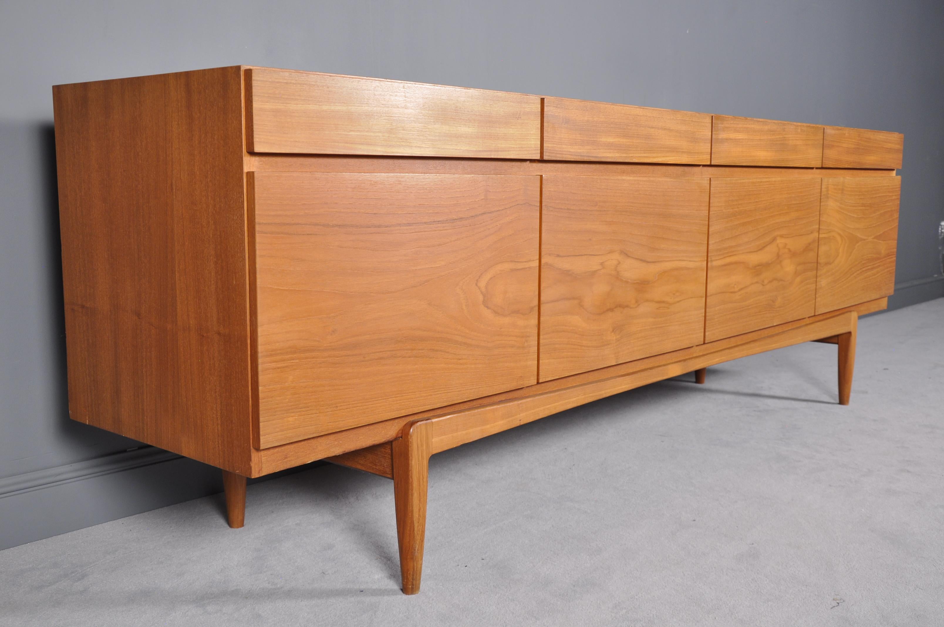 Danish Teak Wooden Sideboard Model 66 by Ib Kofod-Larsen for Faarup Møbelfabrik, 1960s