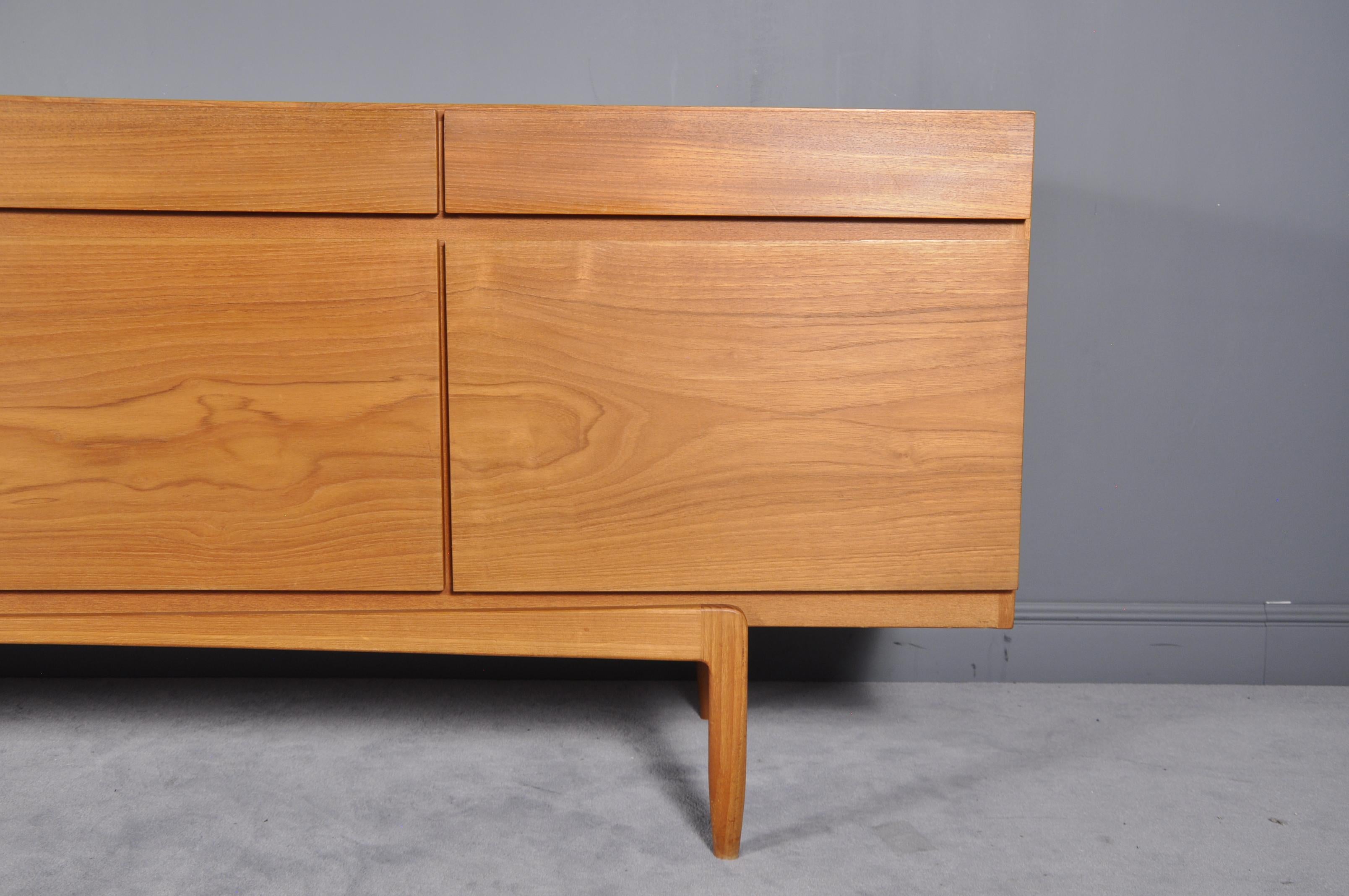 Teak Wooden Sideboard Model 66 by Ib Kofod-Larsen for Faarup Møbelfabrik, 1960s 2