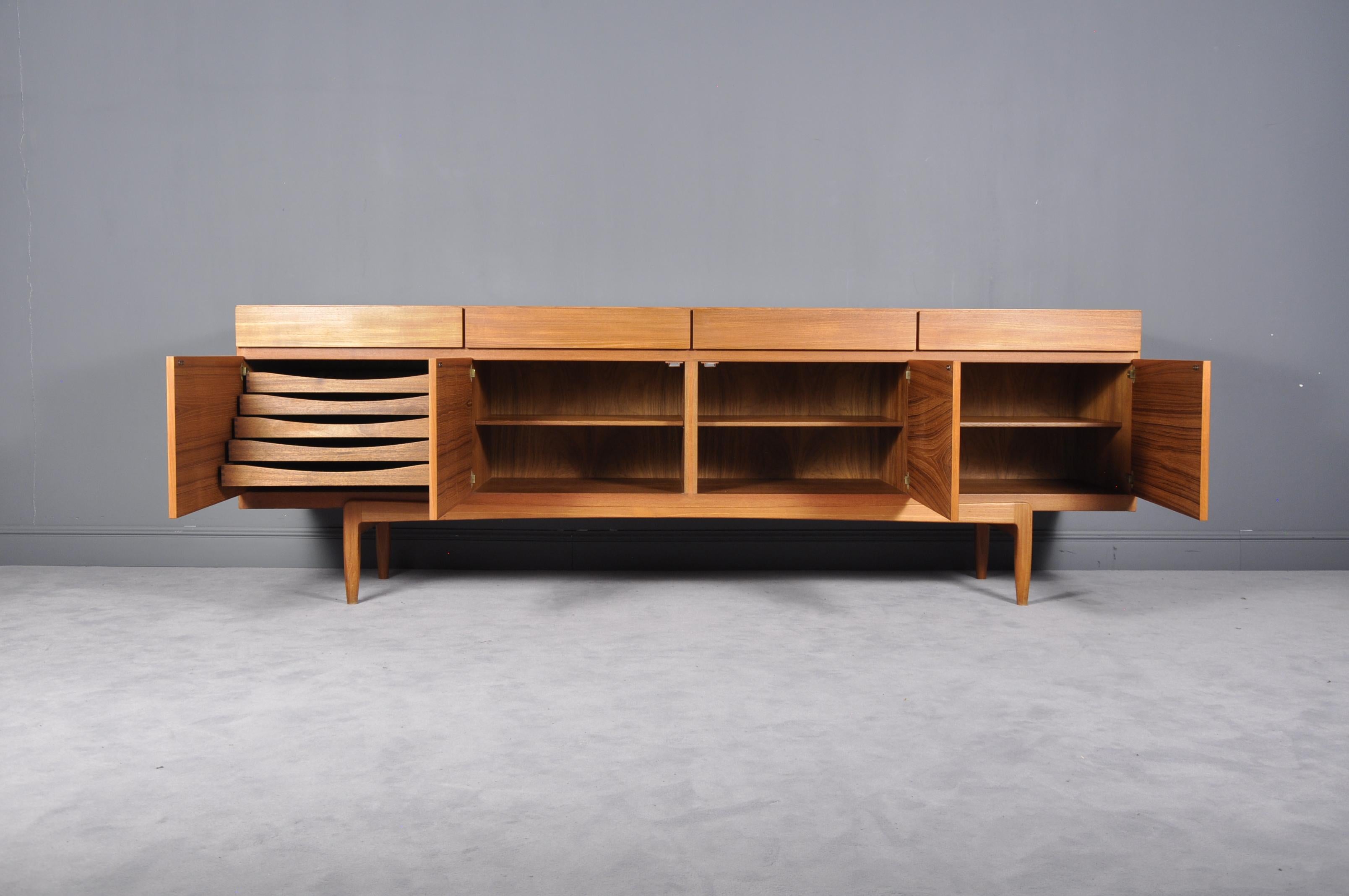 Teak Wooden Sideboard Model 66 by Ib Kofod-Larsen for Faarup Møbelfabrik, 1960s 3