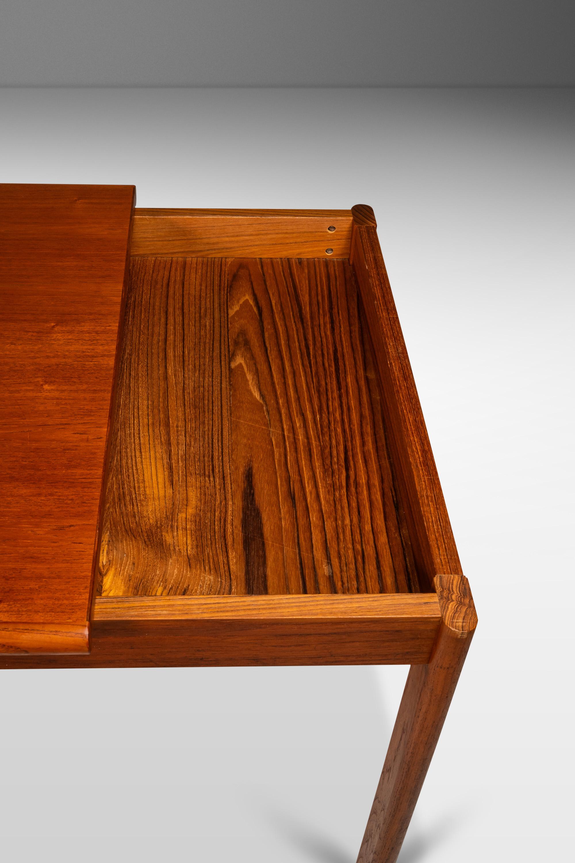 Teak Writer's Desk with Sliding Top by Peter Løvig Nielsen for Løvig Dansk, 1960 8