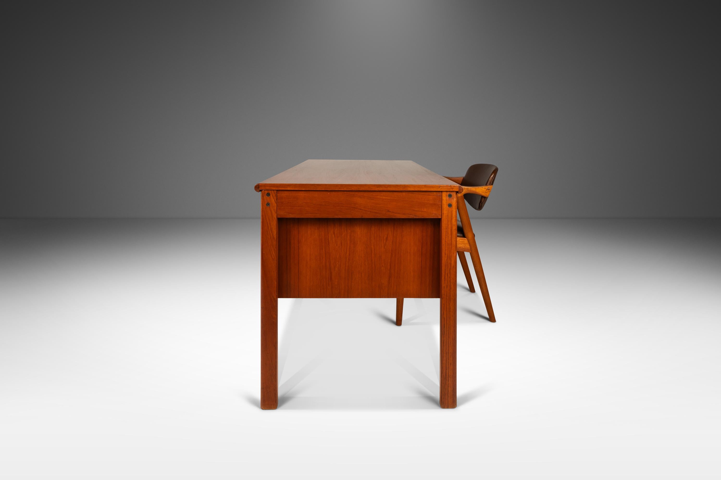 Danish Teak Writer's Desk with Sliding Top by Peter Løvig Nielsen for Løvig Dansk, 1960