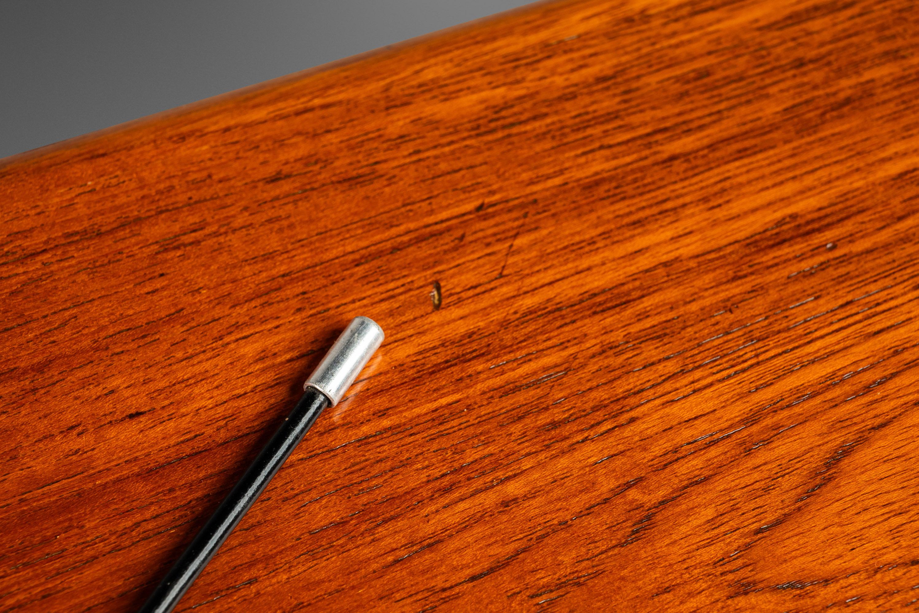 Mid-20th Century Teak Writer's Desk with Sliding Top by Peter Løvig Nielsen for Løvig Dansk, 1960