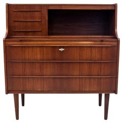 Bureau en teck, design danois, années 1960
