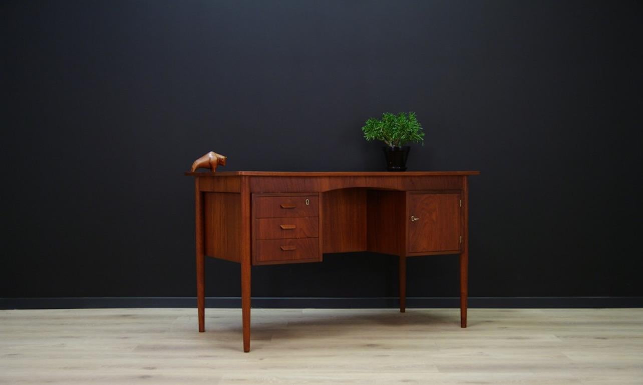 Scandinavian Modern Teak Writing Desk Danish Design Vintage