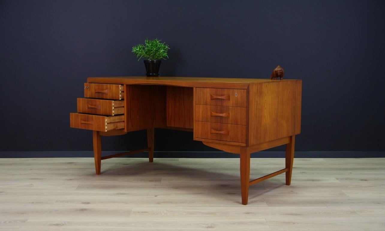 Teak Writing Desk Retro Vintage 1960-1970 Danish Design 3