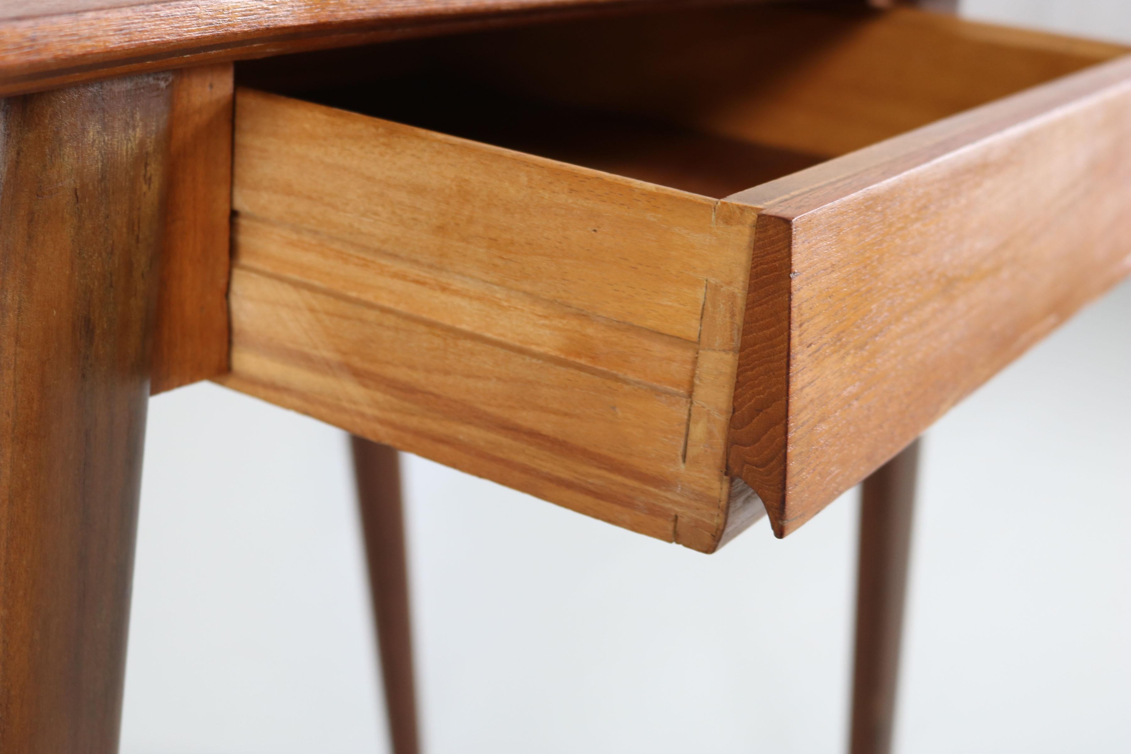 Teak Writing Desk with Drawer, Design by Silvio Cavatorta, Italy, 1960s 5