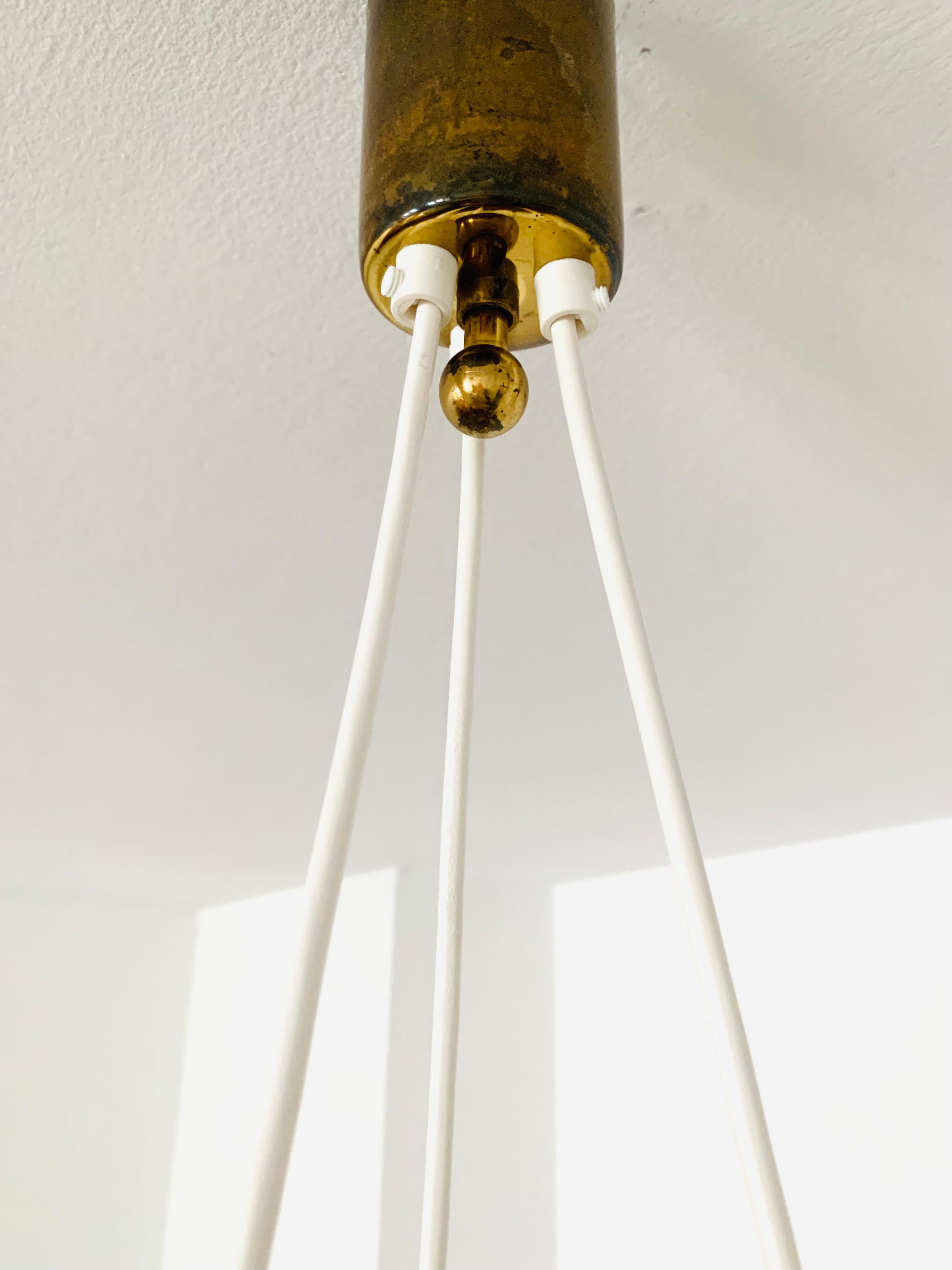 Lampada a cascata in legno di teak e sisal di Temde in vendita 11