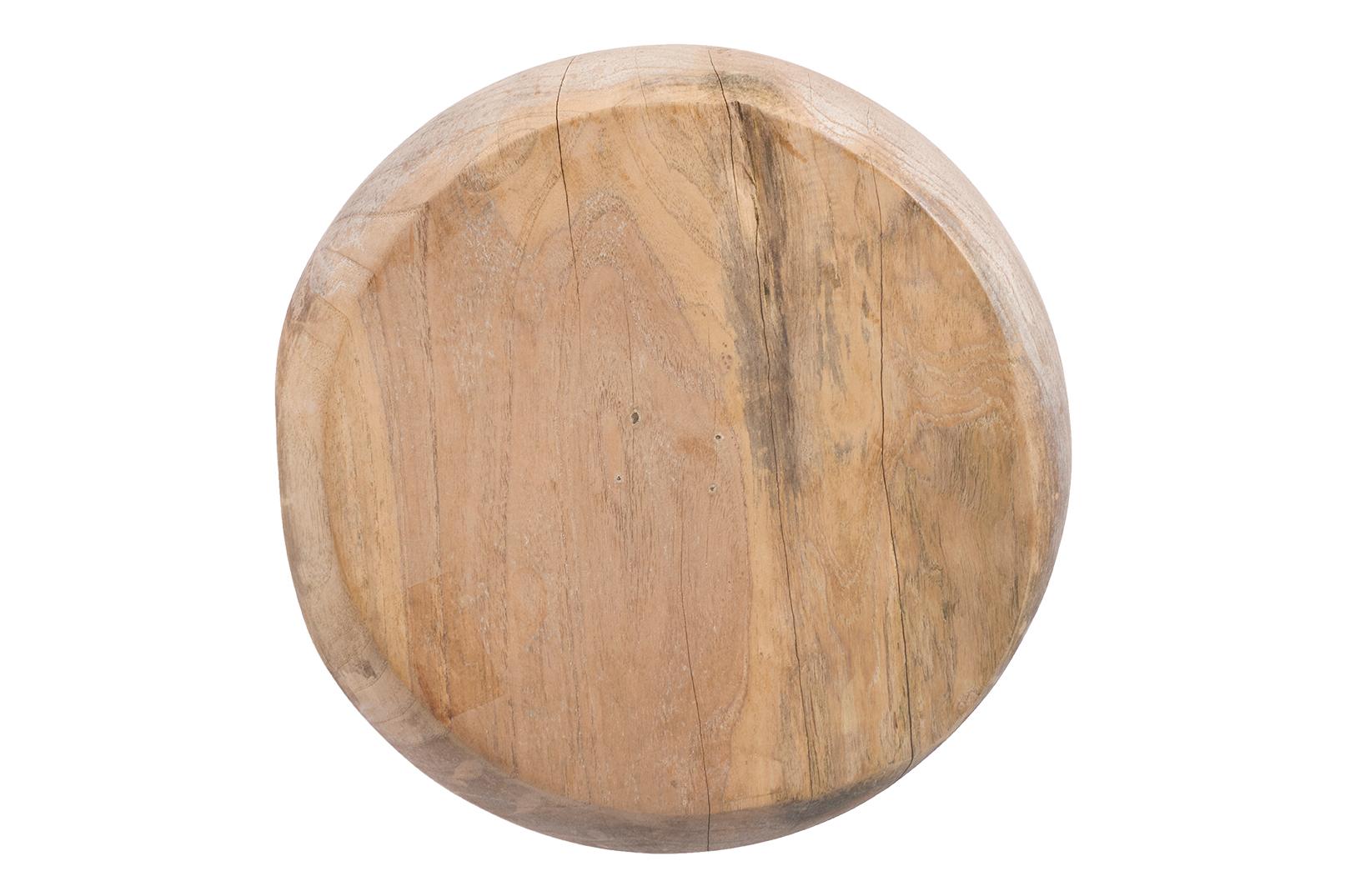 Tabouret bas en teck en vente 2