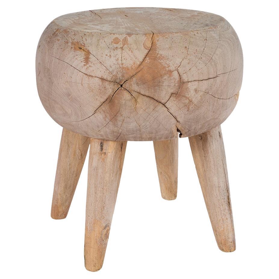 Tabouret bas en teck
