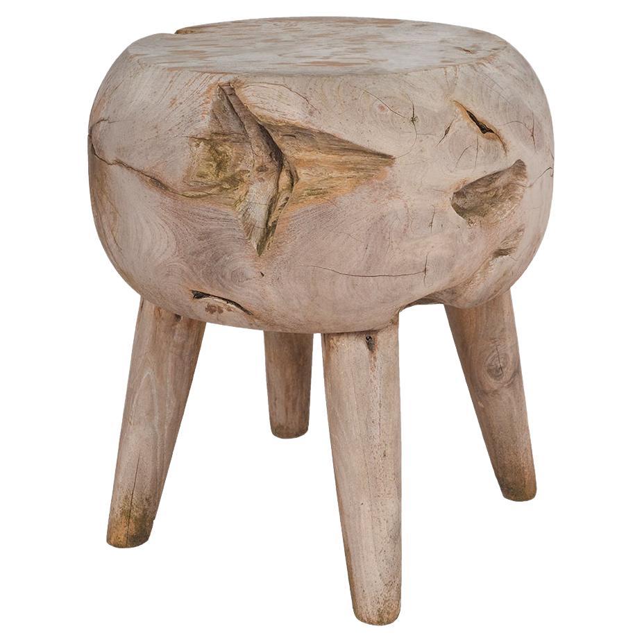 Tabouret bas en teck