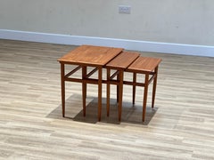 Teakwood Nesting table made in Denmark in the 1960s
