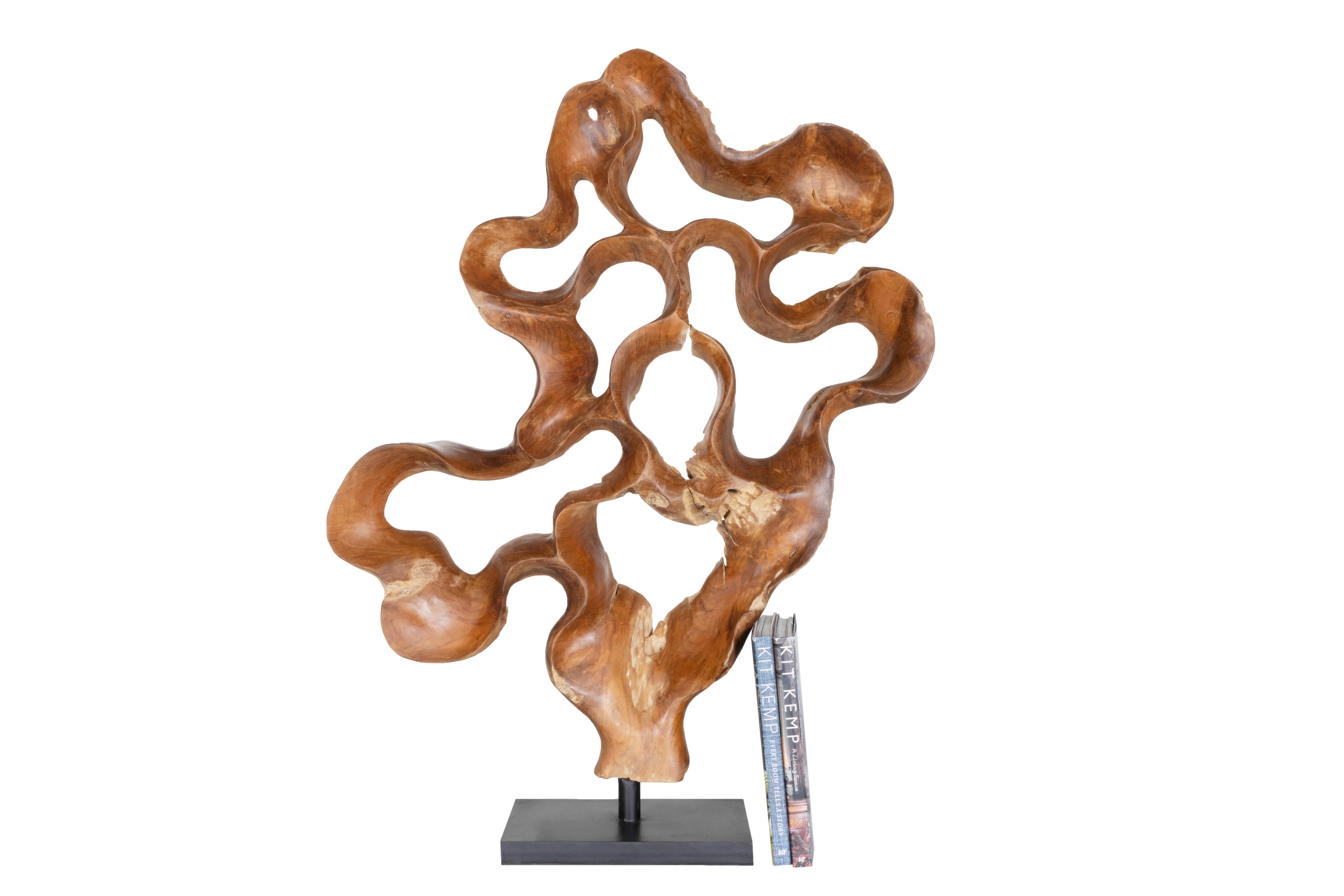 Teakwood Organic Sculptural Accessory For Sale 4