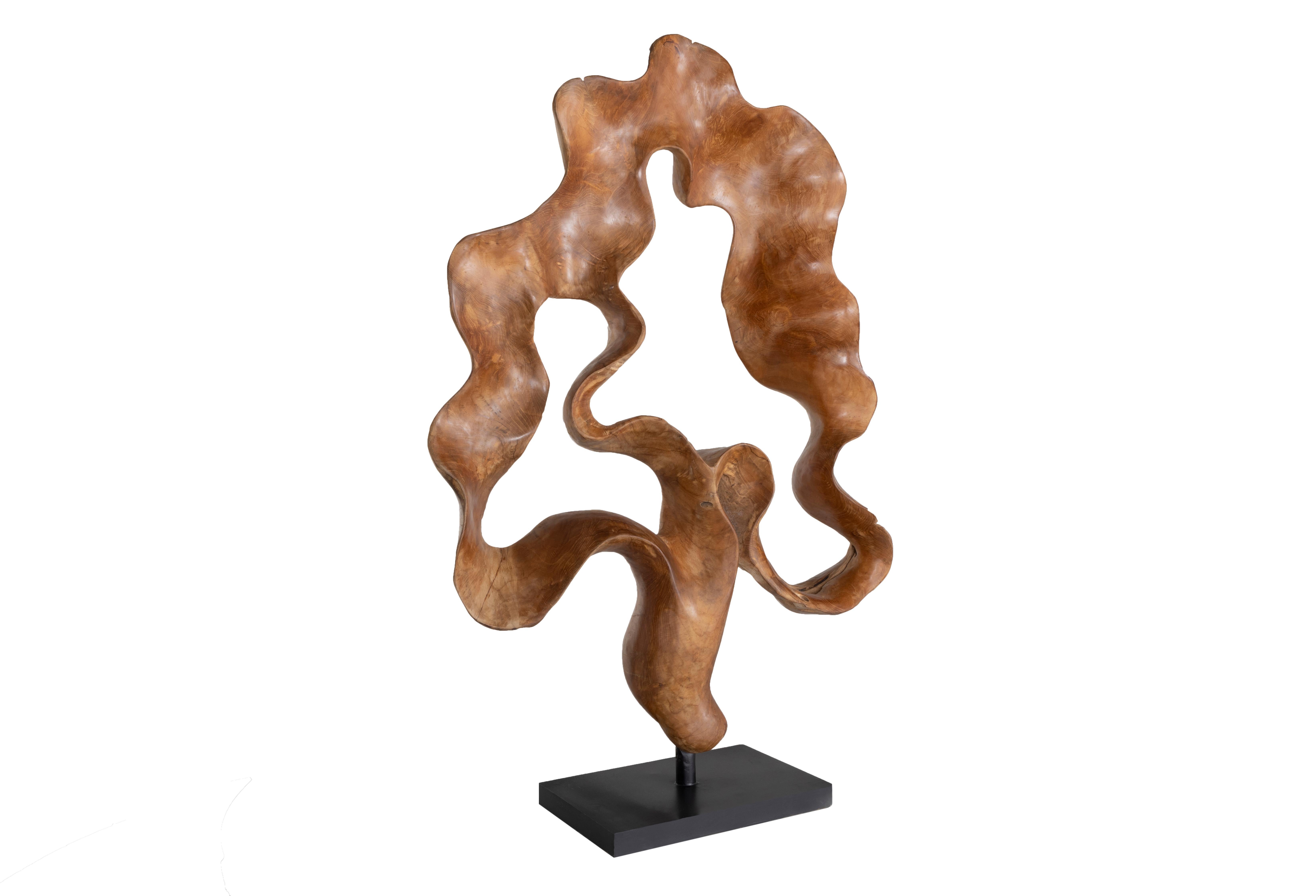 Teakwood Organic Sculptural Accessory For Sale 7
