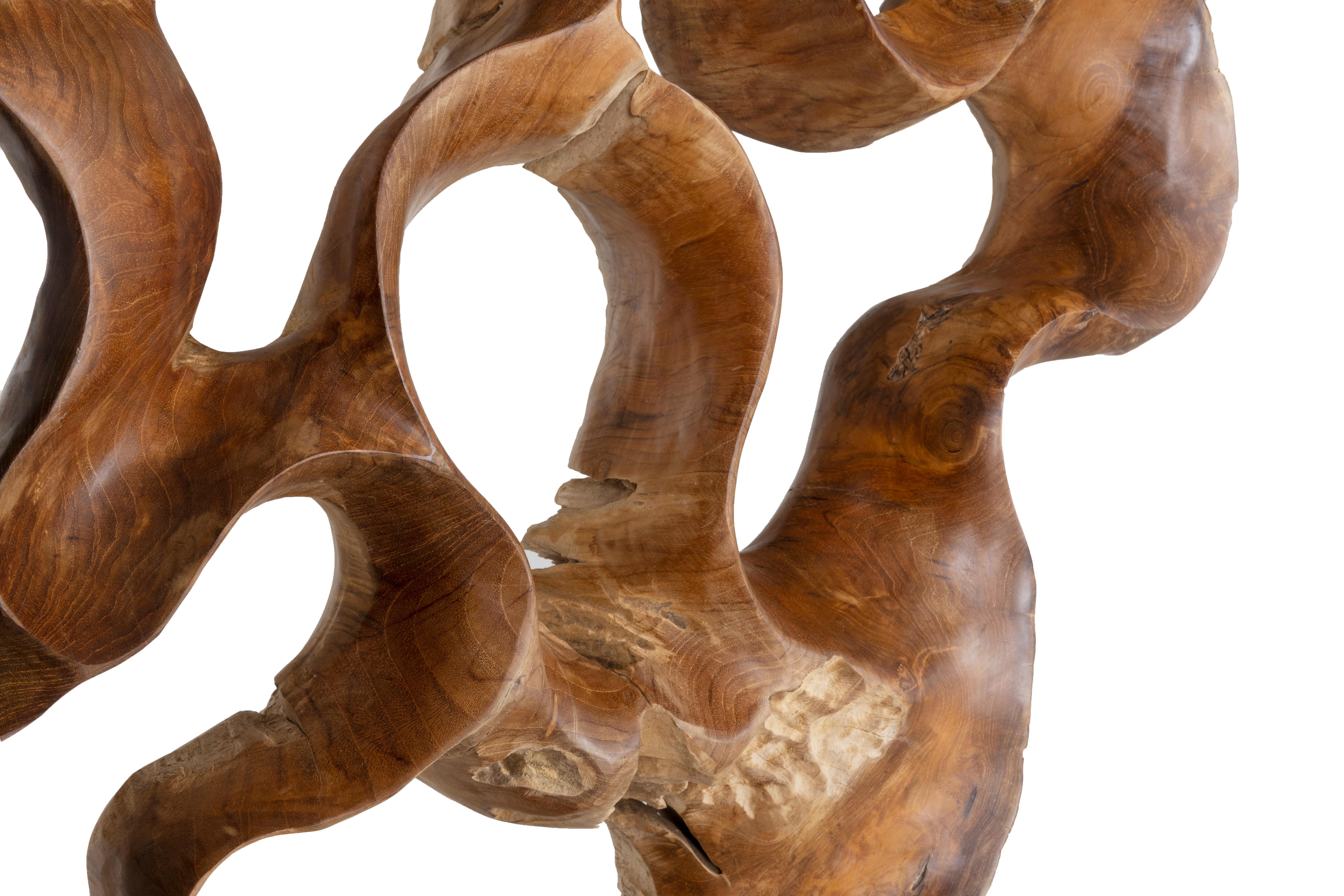 Teakwood Organic Sculptural Accessory In Good Condition For Sale In Dallas, TX