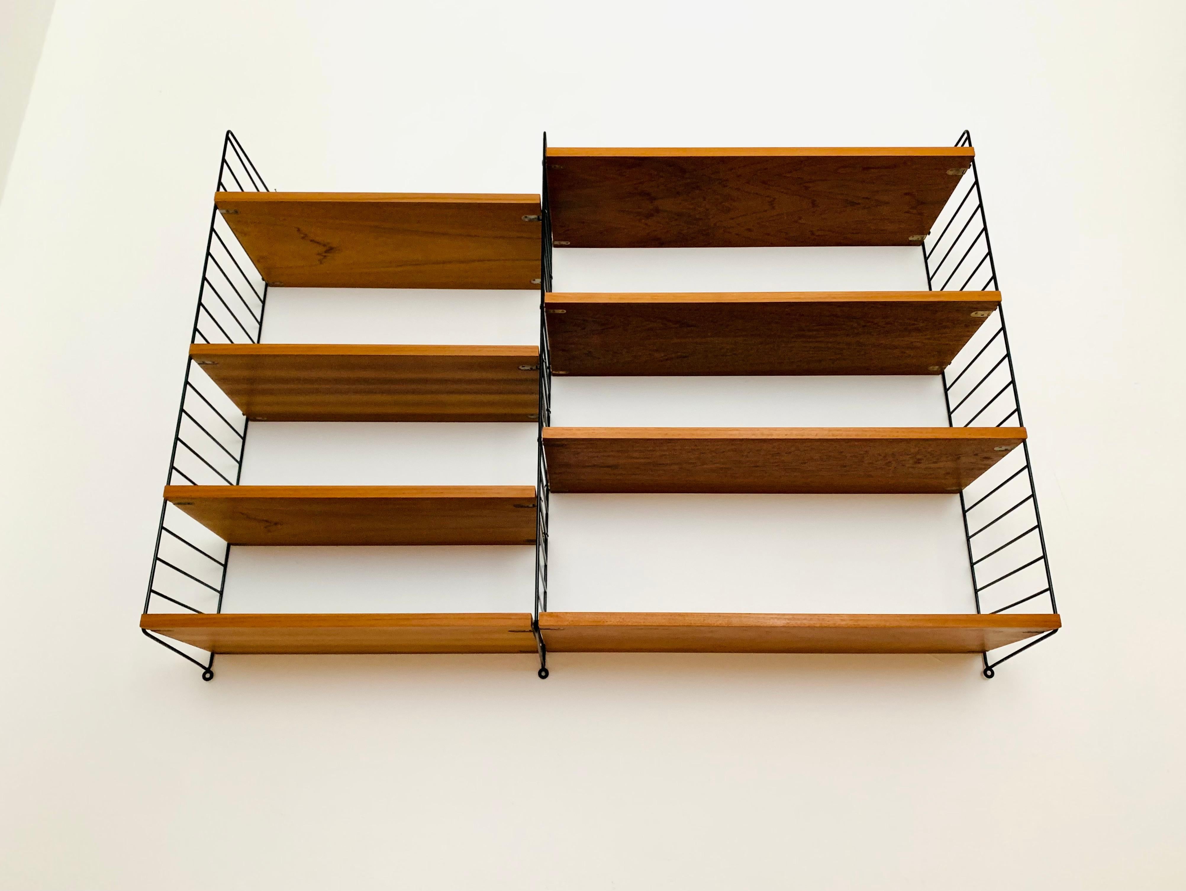 Teakwood Shelf by Kajsa & Nils ''Nisse'' Strinning for String Design In Good Condition In München, DE