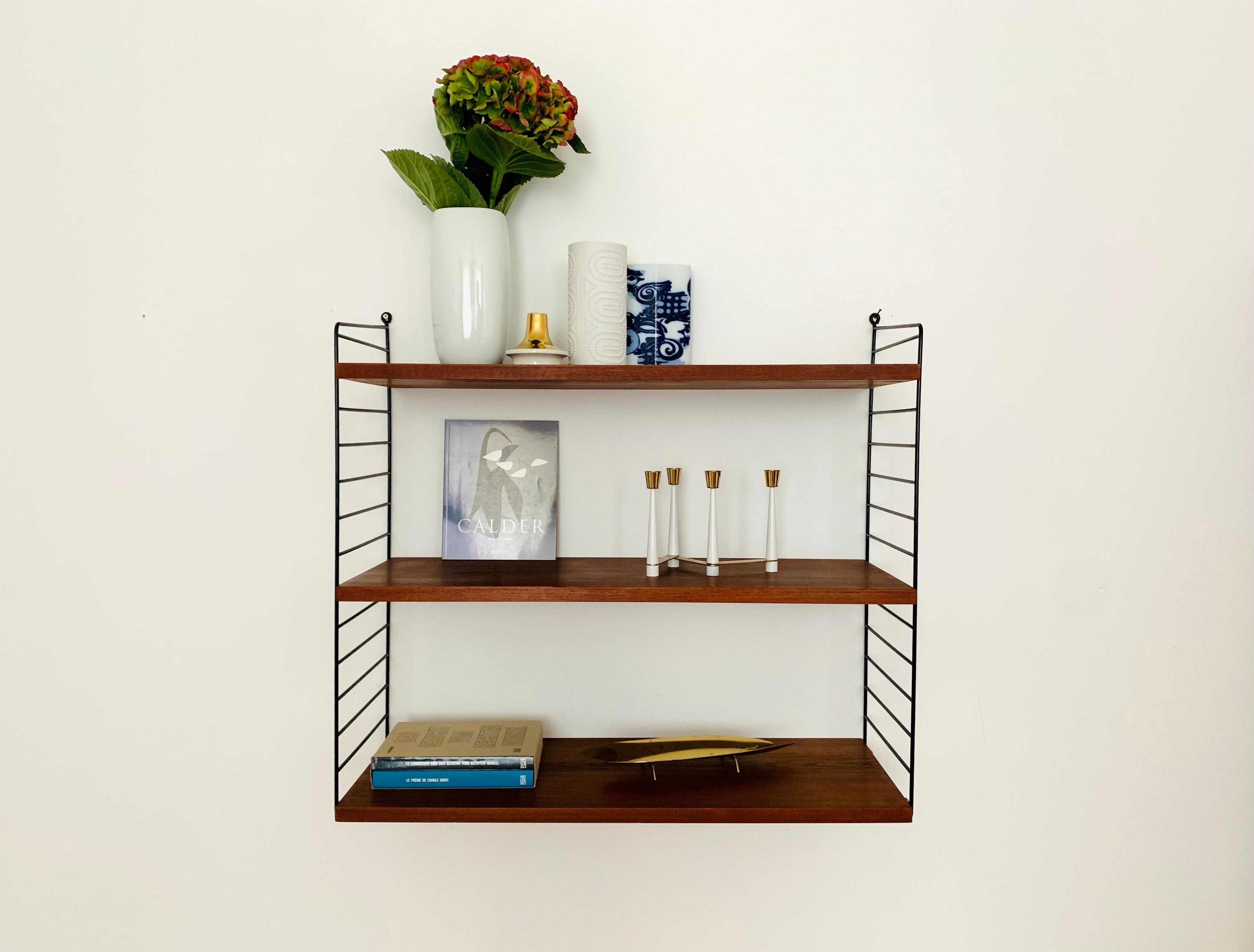 Mid-20th Century Teakwood Shelf by Kajsa & Nils ''Nisse'' Strinning for String Design