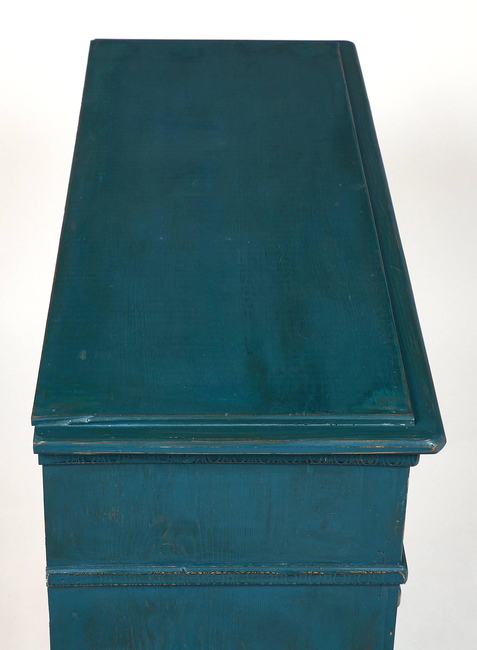 Teal Antique Apothecary Cabinet 2