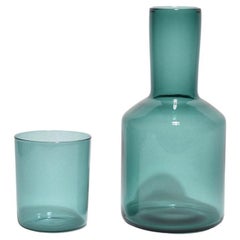 Teal Bedside Carafe