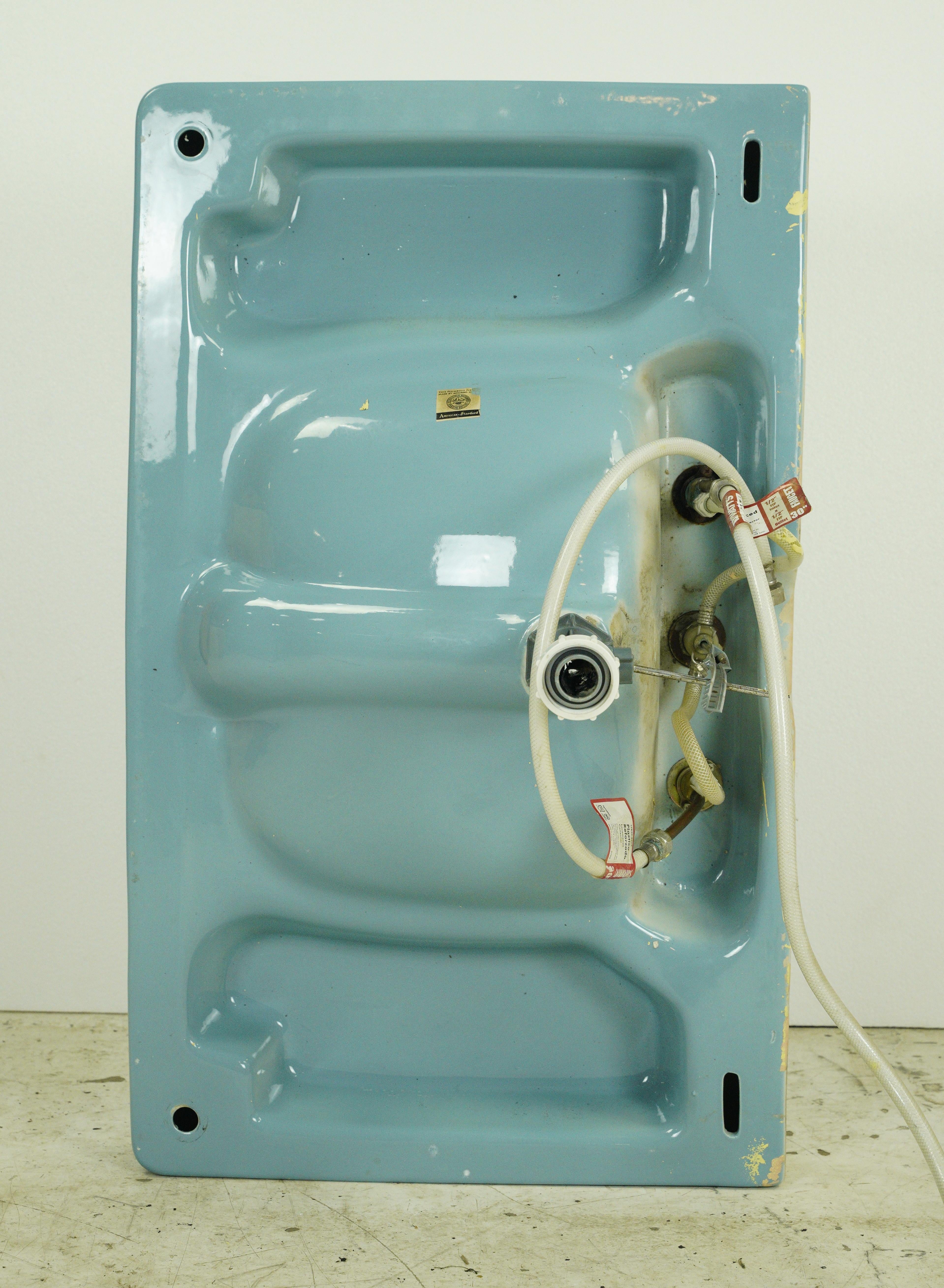 Éviers de salle de bains américains standard bleu sarcelle 7