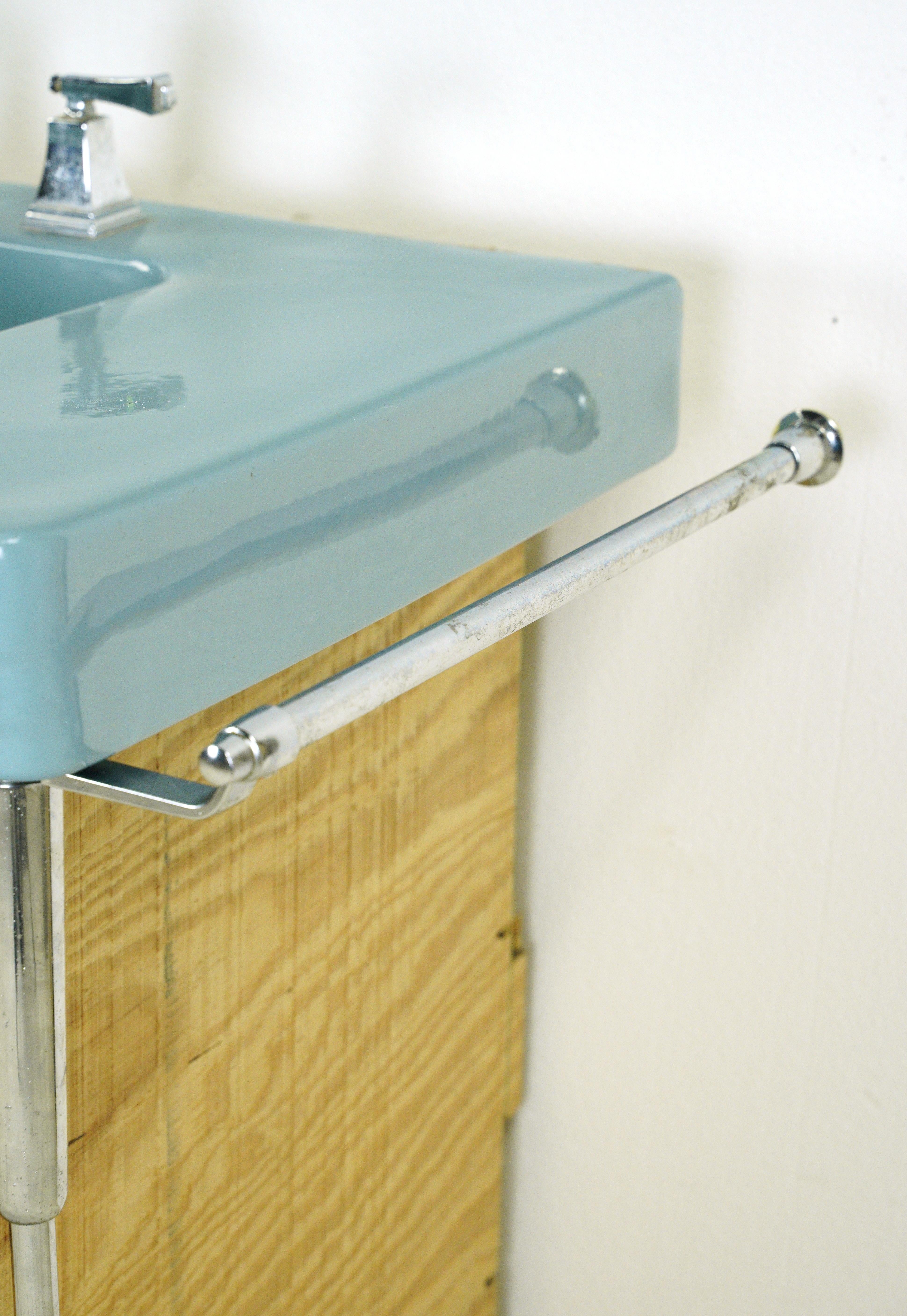 Céramique Éviers de salle de bains américains standard bleu sarcelle
