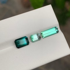 Teal Blue, Mint Green, Lagoon Blue Tourmalines Natural Afghan Tourmaline