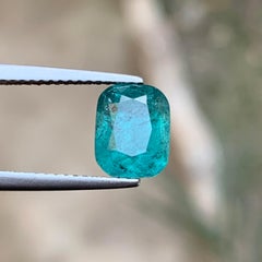 Teal Blue Natural Tourmaline Cushion Cut 1.91 Carat Loose Gemstone for Ring