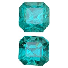 Pendientes de turmalina natural azul turquesa Piedras preciosas