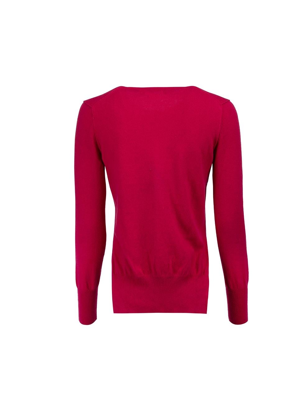 Isabel Marant Étoile Pink Cotton Knit Long Sleeve Sweater Size XS In Good Condition For Sale In London, GB