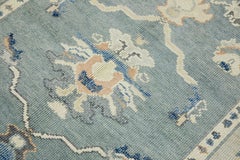 Tappeto Teal Floral Design/One in lana turca tessuta a mano 5'3" x 7'2"