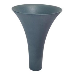 Teal Fluted Vase in Handmade Ceramic