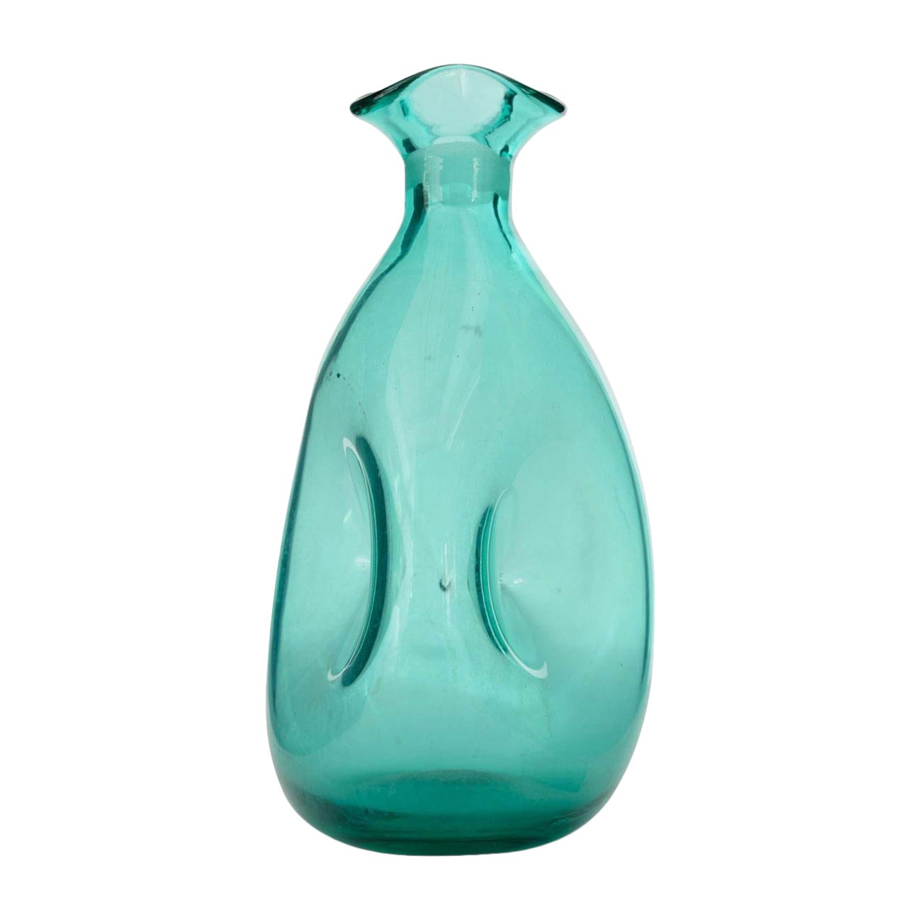 Teal Glass Bud Vase