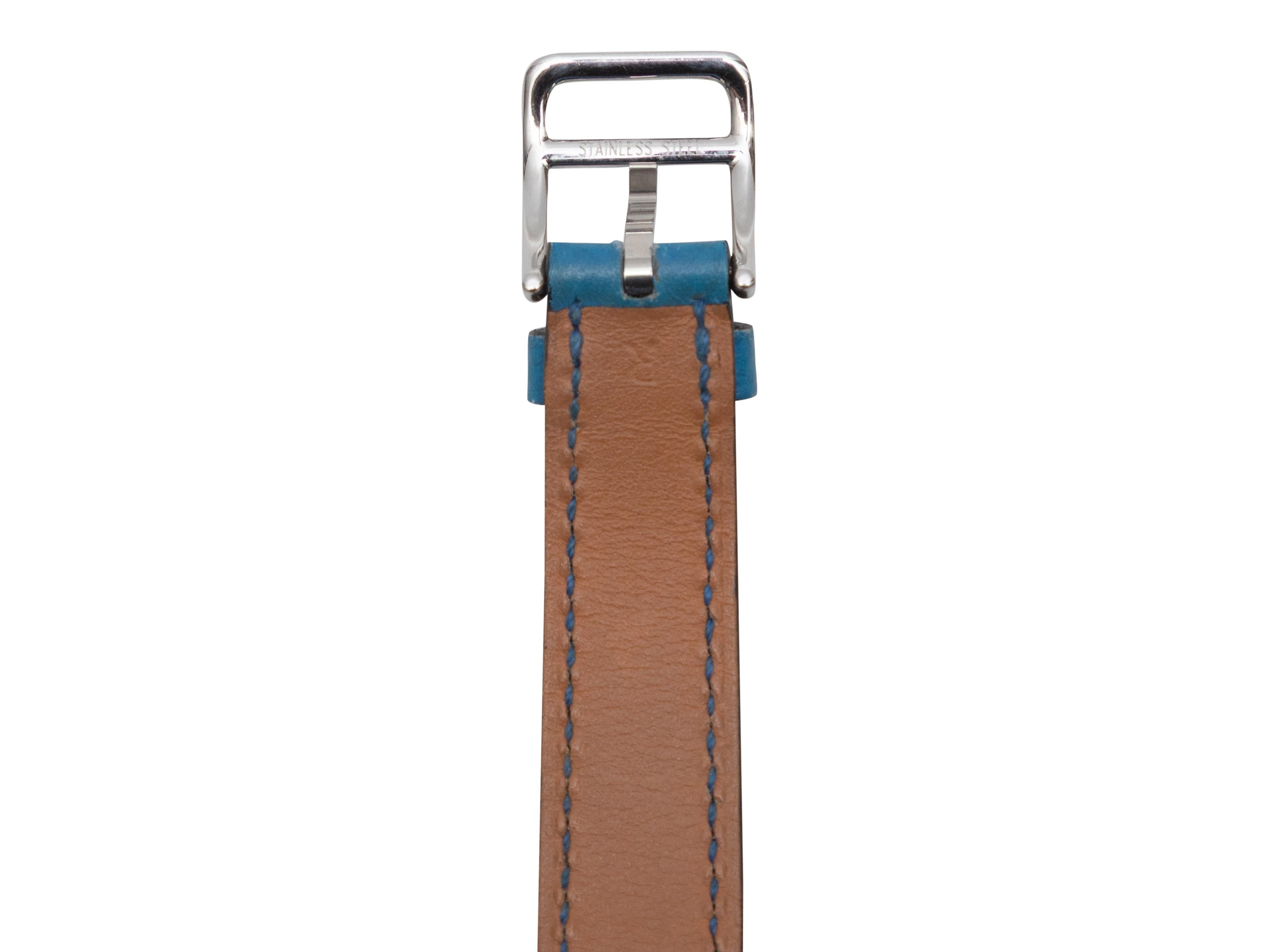 Teal Hermes Cape Cod Tonneau Watch en vente 2
