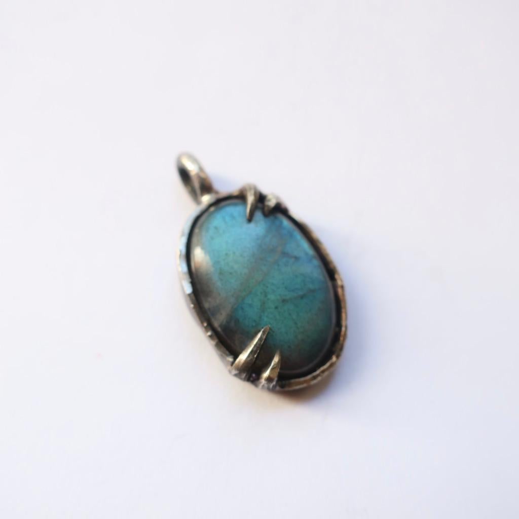 labradorite locket