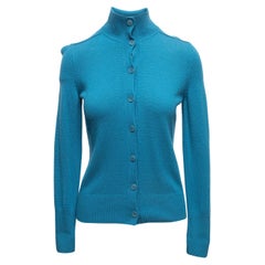 Teal Loro Piana Baby Cashmere Cardigan