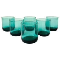 Teal Lowball Tumblers - Set of 6