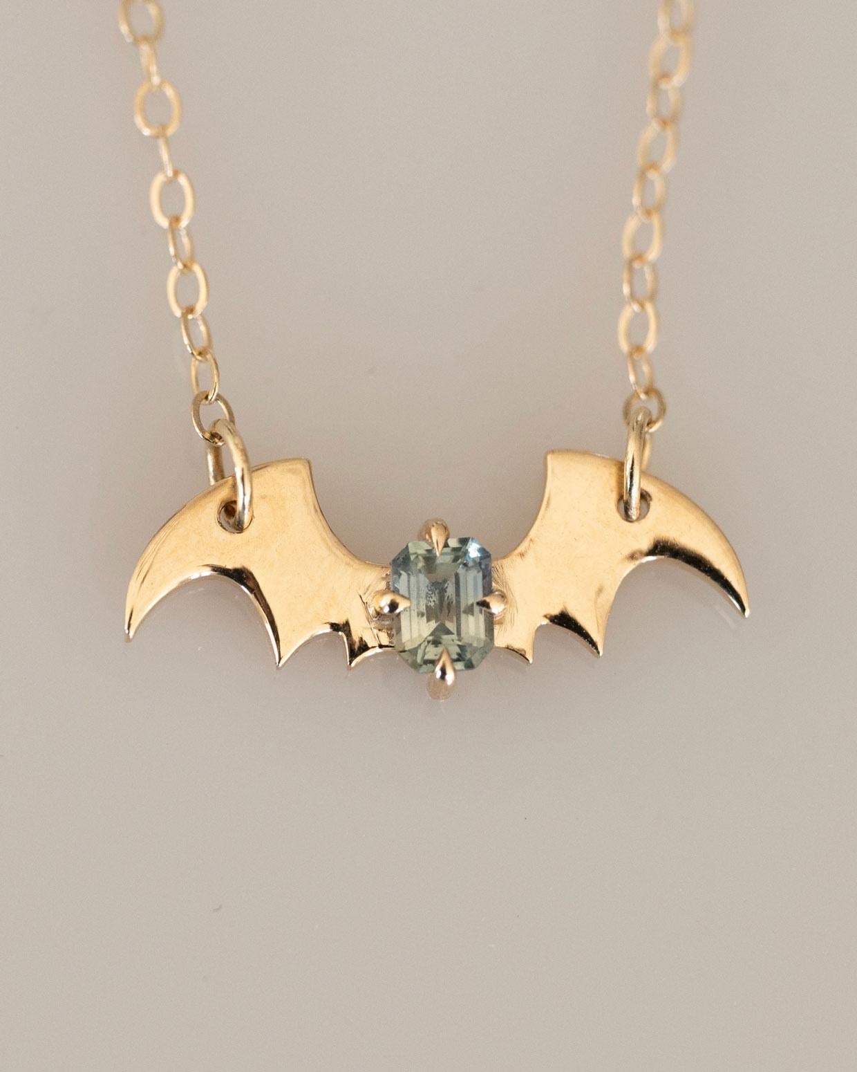 Unleash your dark elegance and embrace the Morticia bat pendant as a cherished addition to your jewelry collection.

An enchanting necklace that pays homage to the timeless allure of Morticia Addams and embraces the captivating essence of gothic