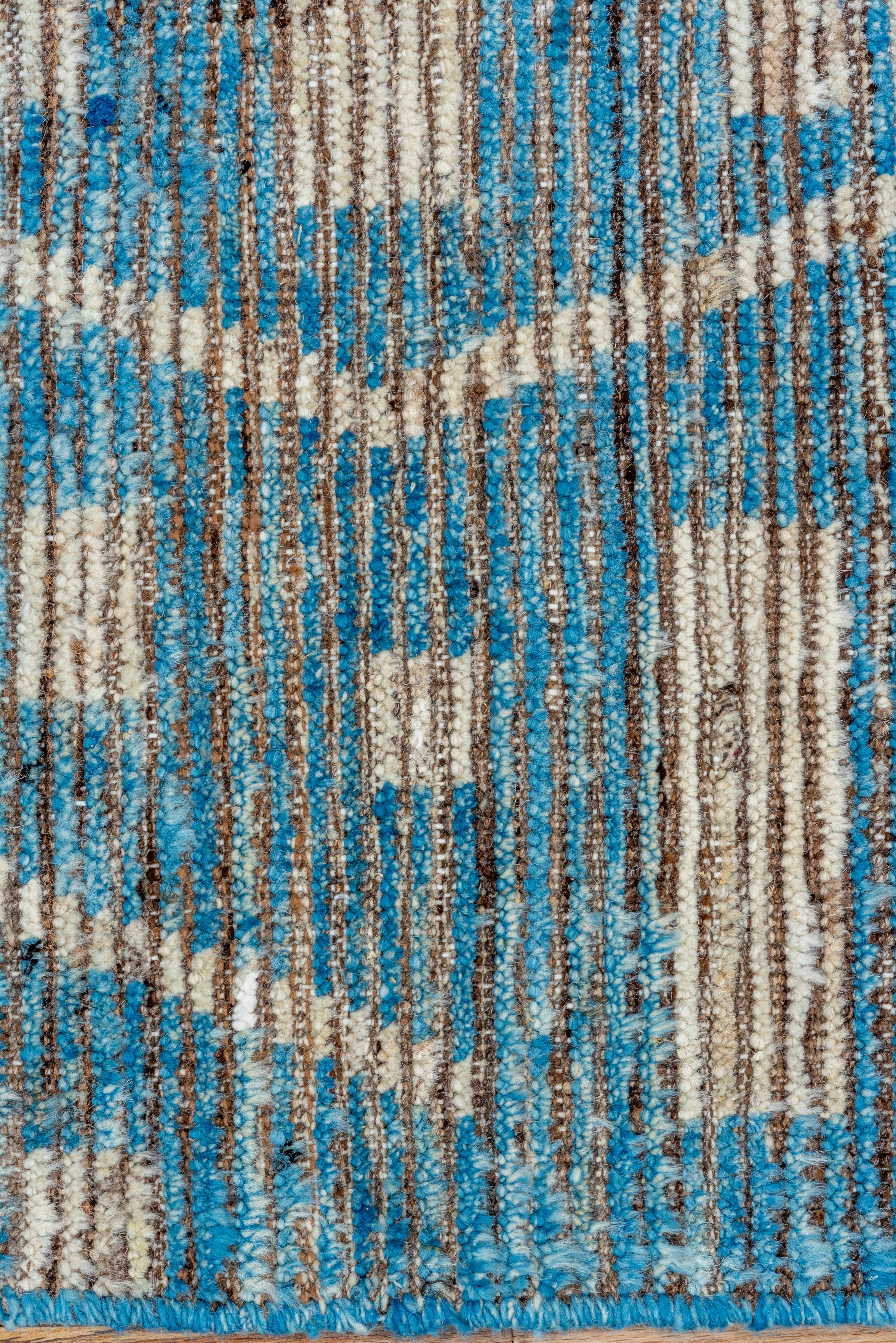 Teal Moroccan Village Carpet  In Good Condition For Sale In New York, NY
