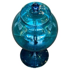 Teal Murano Glass Globe