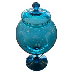 Teal Murano Glass Globe