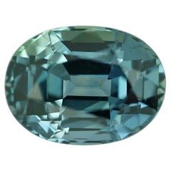 Teal Sapphire 2.58 Ct Oval Natürlich Unerhitzt, Loser Edelstein