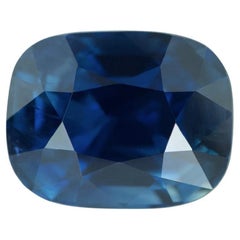 Teal Sapphire 3.06 Ct Cushion Natural Unheated, Loose Gemstone