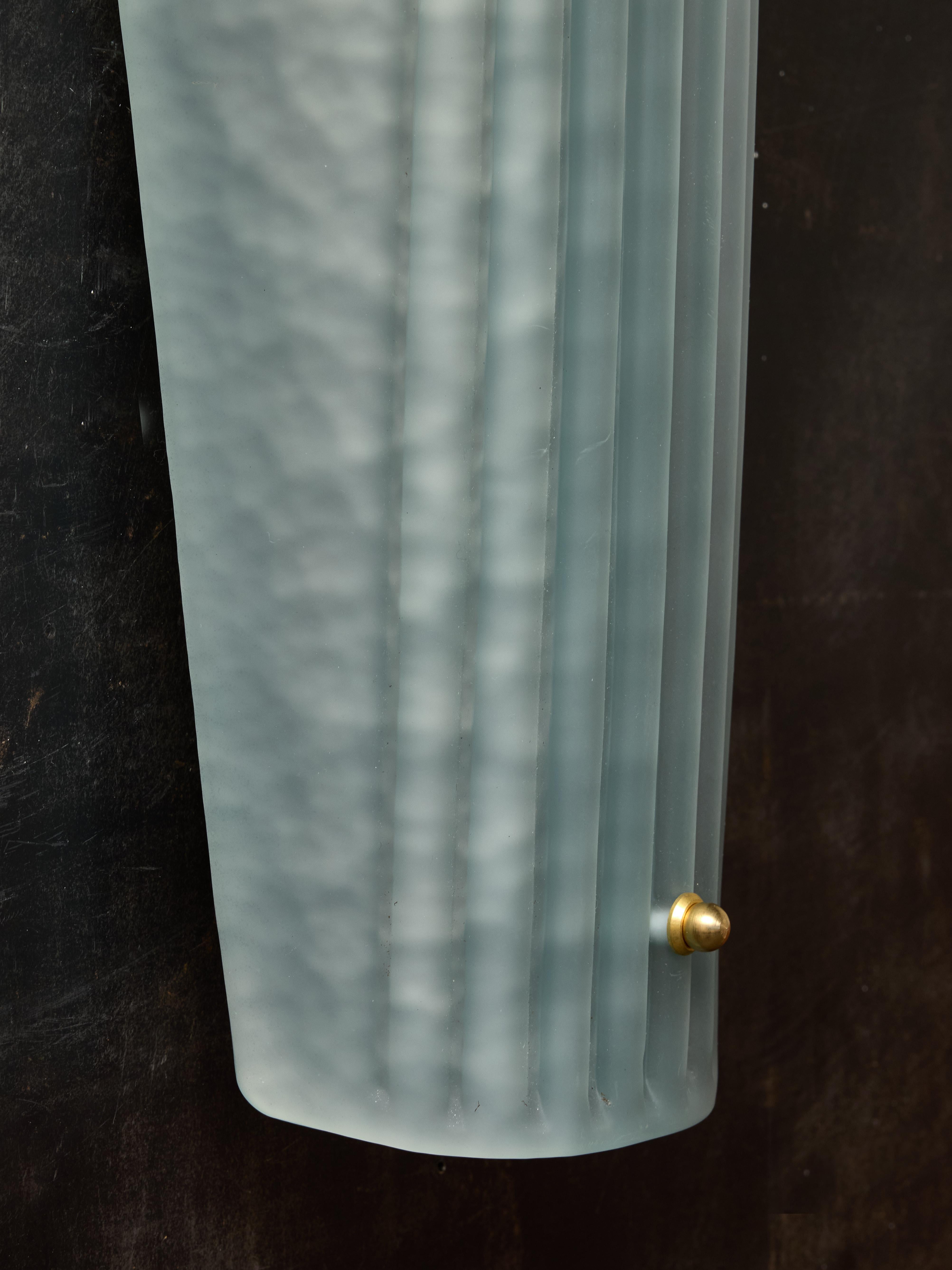 Apliques de Cristal de Murano Ahumado Teal Siglo XXI y contemporáneo en venta