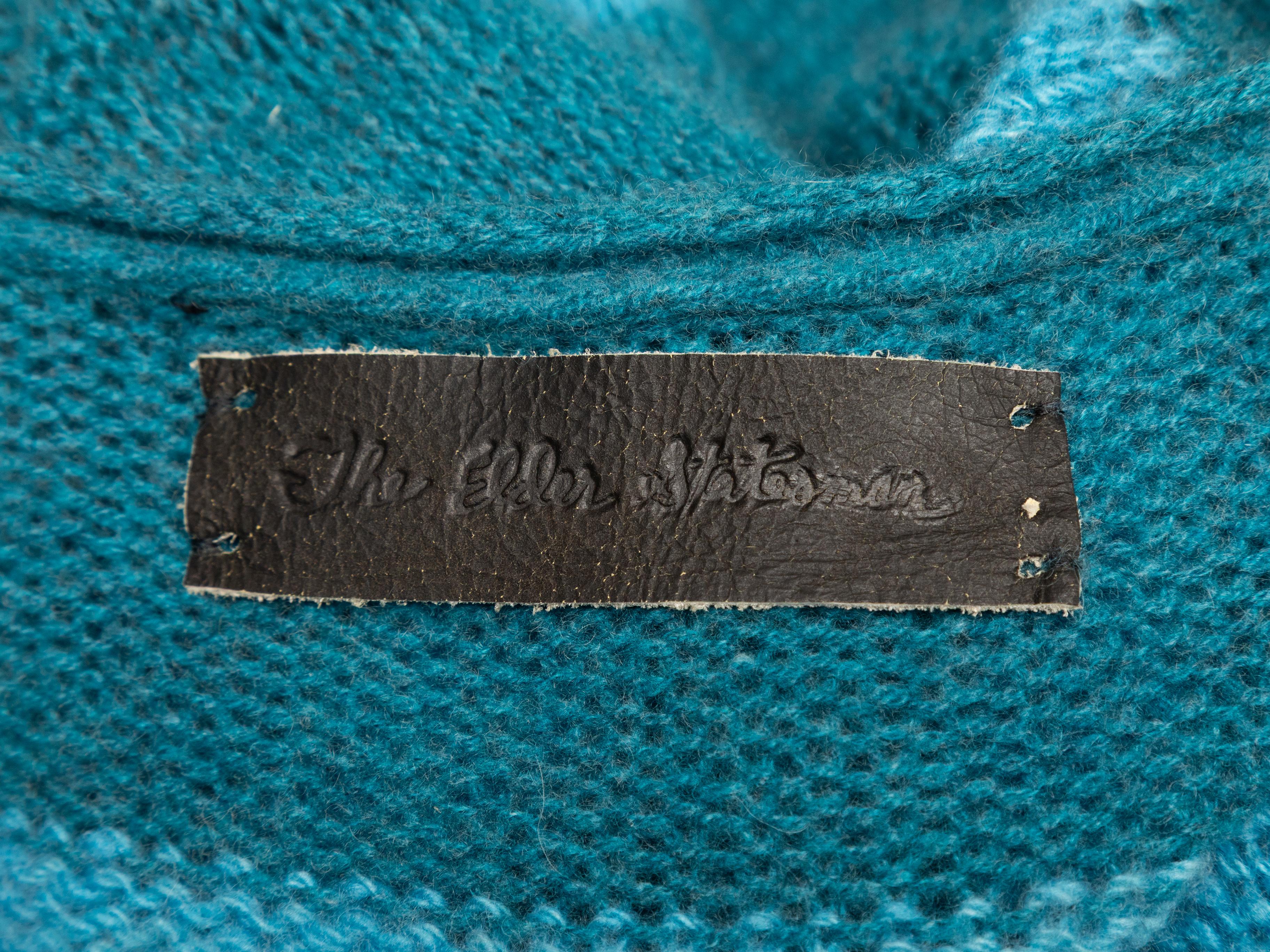 Sarcelle The Elder Statesman Cardigan long en cachemire Taille US M Bon état - En vente à New York, NY