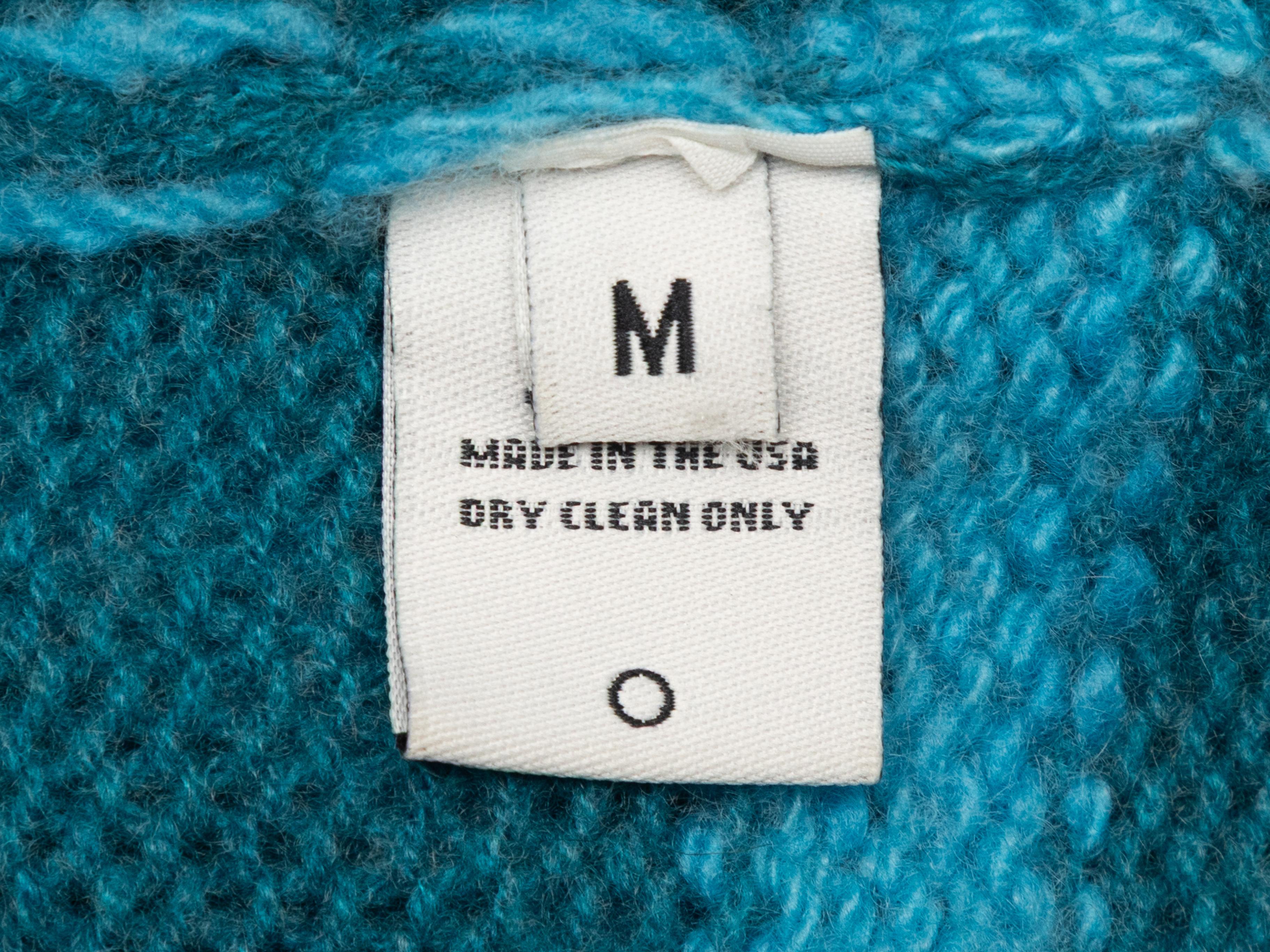 Sarcelle The Elder Statesman Cardigan long en cachemire Taille US M en vente 1